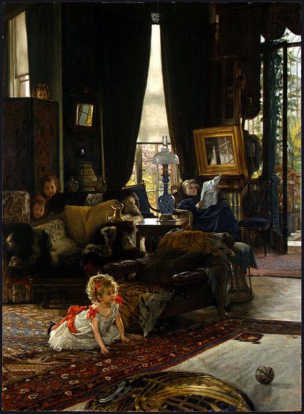 James Jacques Joseph Tissot Hide and Seek Norge oil painting art